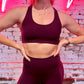 Sara Airweight Bra in Dark Cherry