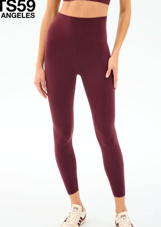 Super High Waist Airweight Leggings in Dark Cherry