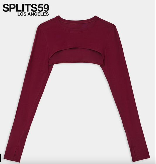 Amelia Shrug in Dark Cherry