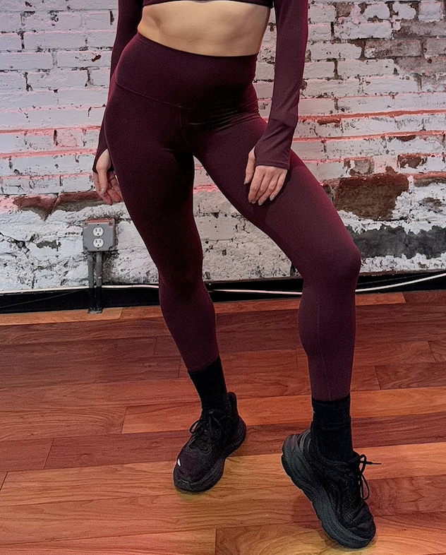 Super High Waist Airweight Leggings in Dark Cherry