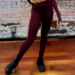 Super High Waist Airweight Leggings in Dark Cherry